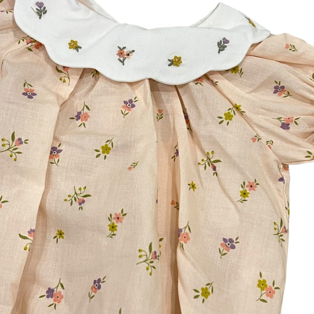 Early Sunday Tiny Flower Betty Bubble Romper 3/6 Months NWT - Picture 2 of 7